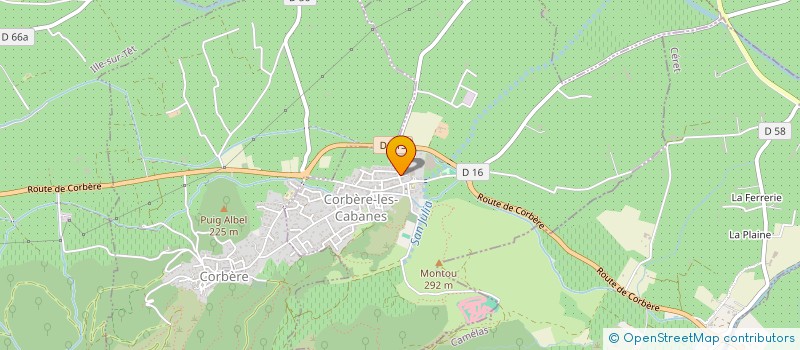 localisation de l'entreprise MONSIEUR CLAUDE FERRARI  CORBERE-LES-CABANES
