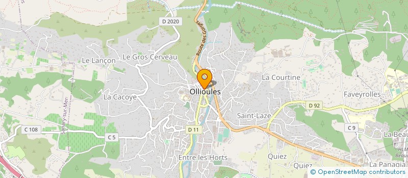 localisation de l'entreprise MONSIEUR CLAUDE FERRITO à OLLIOULES