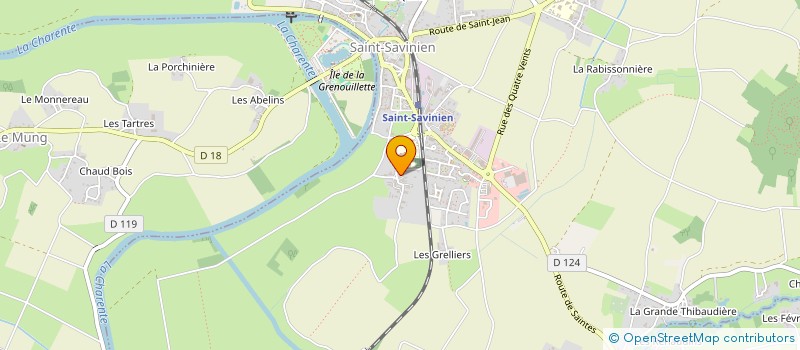 localisation de l'entreprise MONSIEUR CLAUDE FETIVEAU à SAINT-SAVINIEN