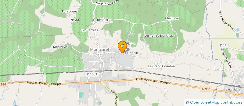 localisation de l'entreprise MONSIEUR CLAUDE FEUILLET à MONTCARET