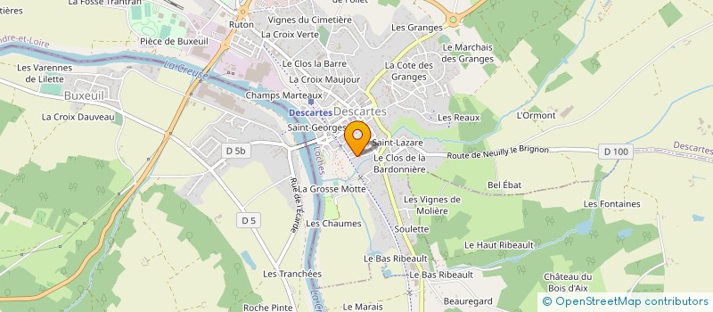 localisation de l'entreprise MONSIEUR CLAUDE FILLATRE  DESCARTES