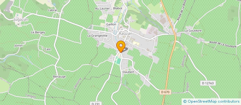 localisation de l'entreprise MONSIEUR CLAUDE FILLATRE  RAUZAN