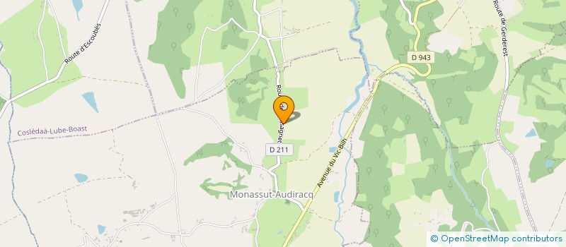 localisation de l'entreprise MONSIEUR CLAUDE FLACELIERE  MONASSUT-AUDIRACQ