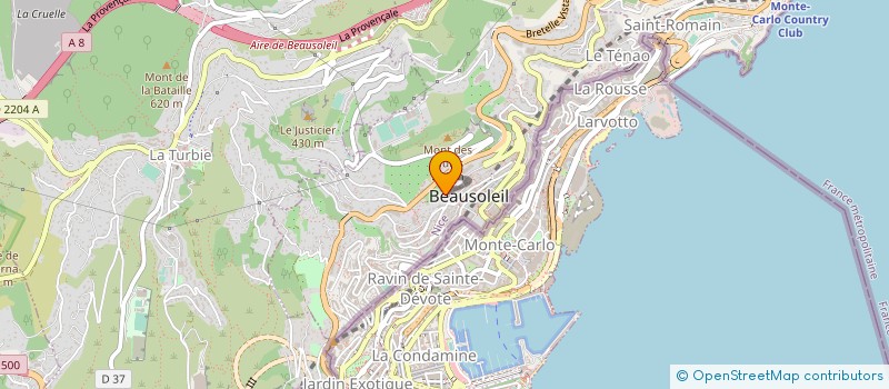 localisation de l'entreprise MONSIEUR CLAUDE FLAMENT  BEAUSOLEIL