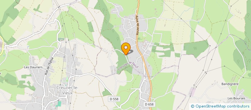 localisation de l'entreprise MONSIEUR CLAUDE FONCEL  CREUZIER-LE-NEUF