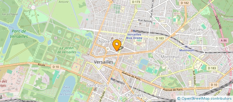 localisation de l'entreprise MONSIEUR CLAUDE FONTAINE à VERSAILLES