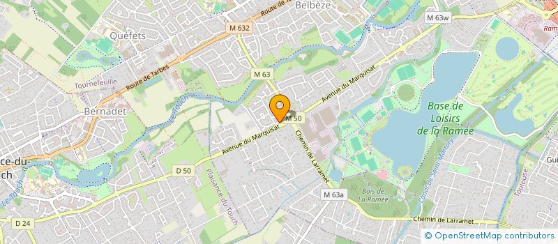 localisation de l'entreprise MONSIEUR CLAUDE FONTAINE  TOURNEFEUILLE