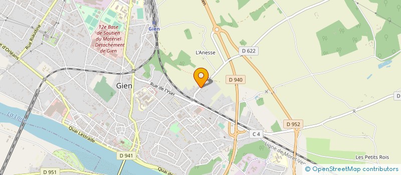 localisation de l'entreprise MONSIEUR CLAUDE FONTAINE  GIEN