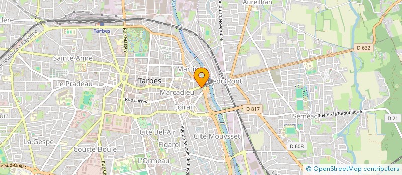 localisation de l'entreprise MONSIEUR CLAUDE FONTAN à TARBES