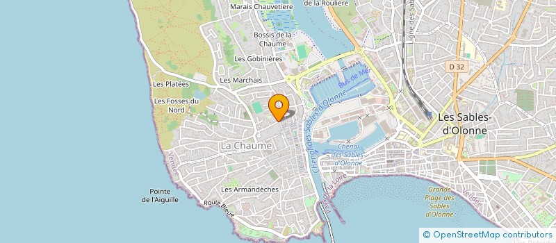 localisation de l'entreprise MONSIEUR CLAUDE FOUCAUD à LES SABLES D'OLONNE