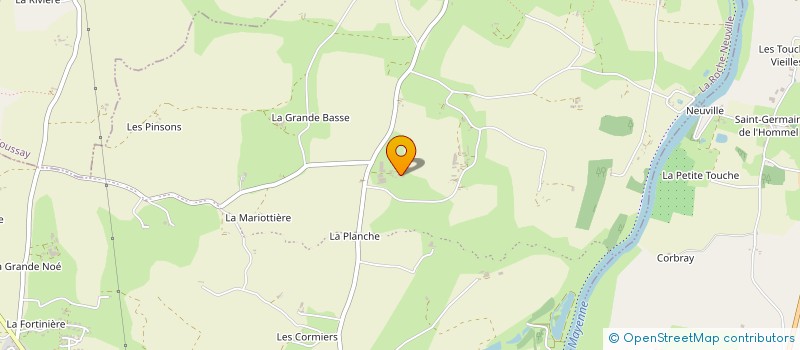 localisation de l'entreprise MONSIEUR CLAUDE FOUGERE à LA ROCHE-NEUVILLE