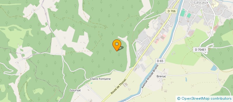 localisation de l'entreprise MONSIEUR CLAUDE FOUILLADE  MONTIGNAC-LASCAUX