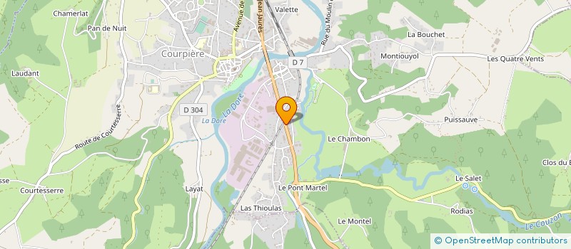 localisation de l'entreprise MONSIEUR CLAUDE FOUR à COURPIERE