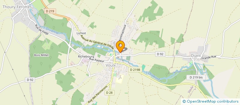 localisation de l'entreprise MONSIEUR CLAUDE FOURDONNIER  VOULX