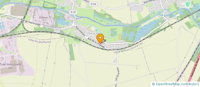 localisation de l'entreprise MONSIEUR CLAUDE FOURNIER  ATHIES