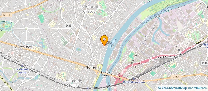 localisation de l'entreprise MONSIEUR CLAUDE FRANCOIS à CHATOU