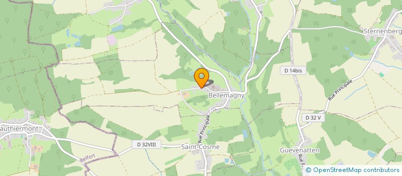 localisation de l'entreprise MONSIEUR CLAUDE FRANCOIS  BELLEMAGNY