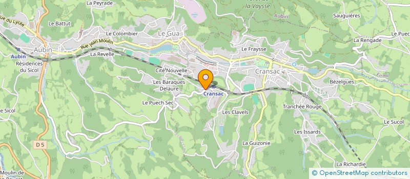 localisation de l'entreprise MONSIEUR CLAUDE FRAUX  AUBIN