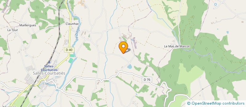 localisation de l'entreprise MONSIEUR CLAUDE FREJAVILLE  SALLES-COURBATIES