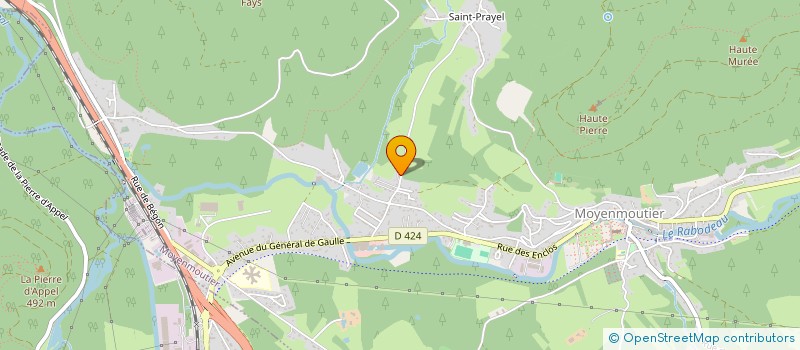 localisation de l'entreprise MONSIEUR CLAUDE FRITSCH  MOYENMOUTIER