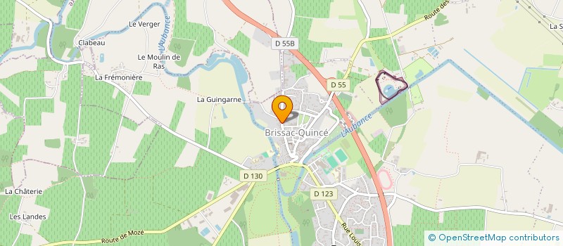 localisation de l'entreprise MONSIEUR CLAUDE FRONTEAU à BRISSAC LOIRE AUBANCE