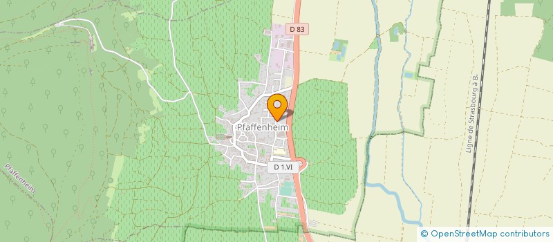 localisation de l'entreprise MONSIEUR CLAUDE FUCHS  PFAFFENHEIM