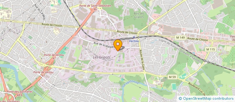 localisation de l'entreprise MONSIEUR CLAUDE FUSTEMBERG  VERTOU