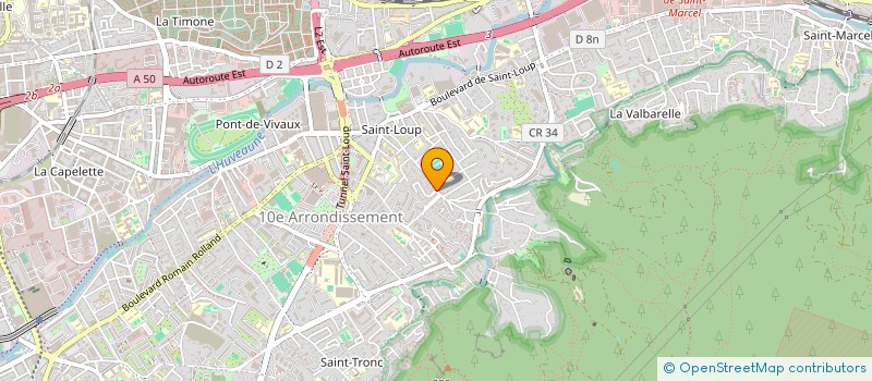 localisation de l'entreprise MONSIEUR CLAUDE GABRIELE  MARSEILLE 10EME