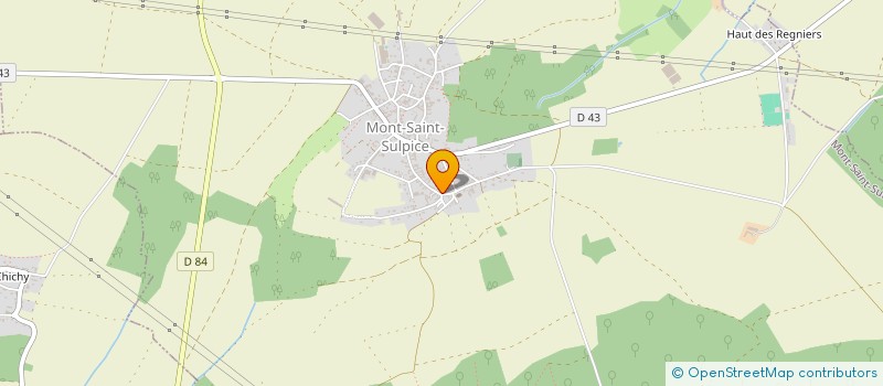 localisation de l'entreprise MONSIEUR CLAUDE GAILLOT  MONT-SAINT-SULPICE