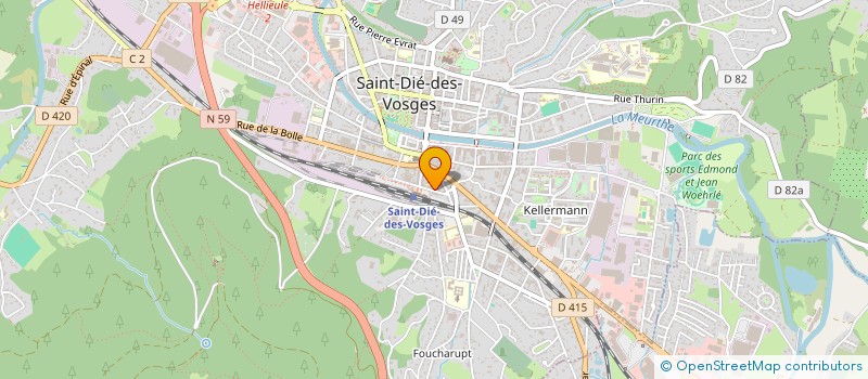 localisation de l'entreprise MONSIEUR CLAUDE GALAND à SAINT-DIE-DES-VOSGES