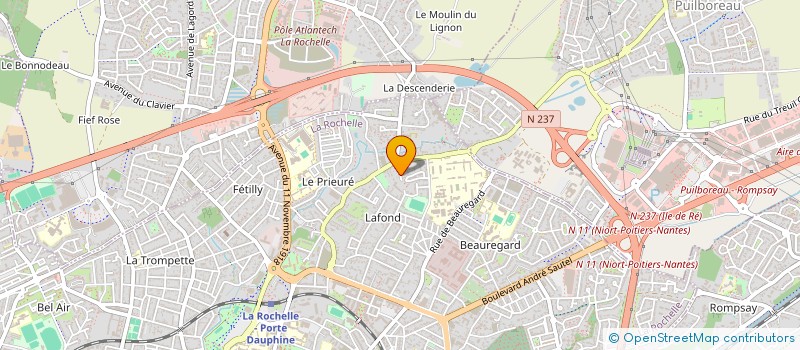 localisation de l'entreprise MONSIEUR CLAUDE GALLAIS  LA ROCHELLE