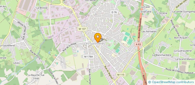 localisation de l'entreprise MONSIEUR CLAUDE GALLON  LES SORINIERES