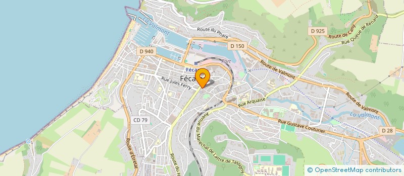 localisation de l'entreprise MONSIEUR CLAUDE GANIVET  FECAMP