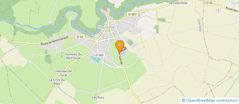 localisation de l'entreprise MONSIEUR CLAUDE GANNE  CHANTELLE