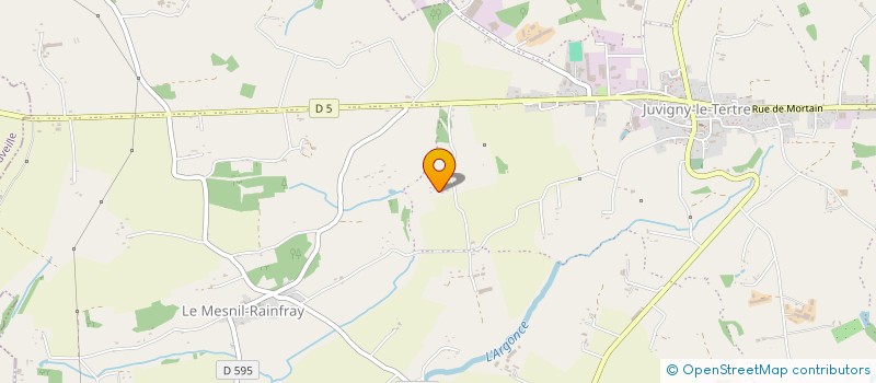 localisation de l'entreprise MONSIEUR CLAUDE GANNE  JUVIGNY LES VALLEES