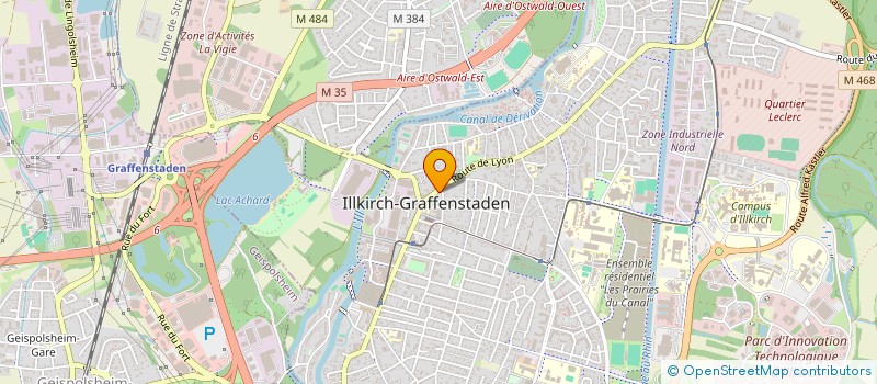 localisation de l'entreprise MONSIEUR CLAUDE GANTZER  ILLKIRCH-GRAFFENSTADEN