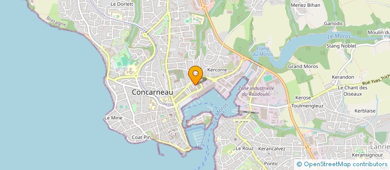 localisation de l'entreprise MONSIEUR CLAUDE GAPANY  CONCARNEAU