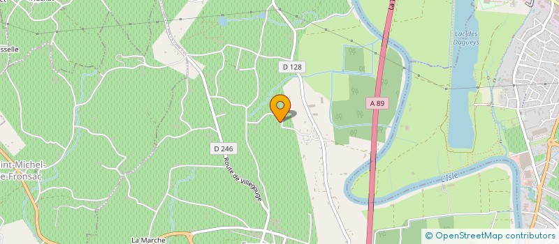 localisation de l'entreprise MONSIEUR CLAUDE GARCIA  FRONSAC