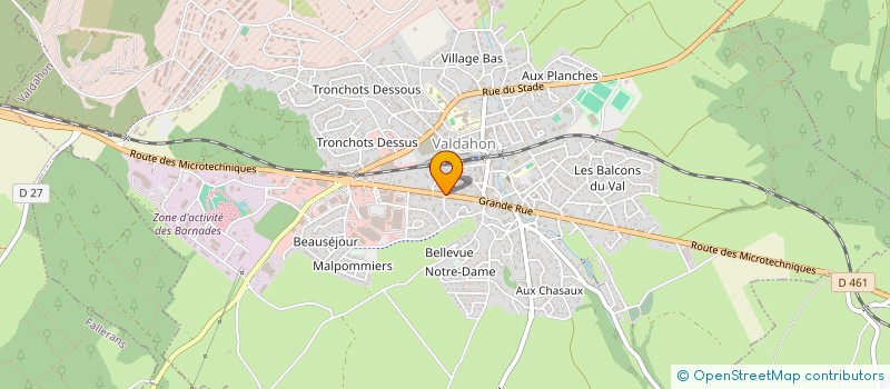 localisation de l'entreprise MONSIEUR CLAUDE GARDAVAUD  VALDAHON