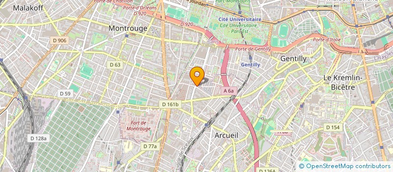 localisation de l'entreprise MONSIEUR CLAUDE GARNIER à ARCUEIL