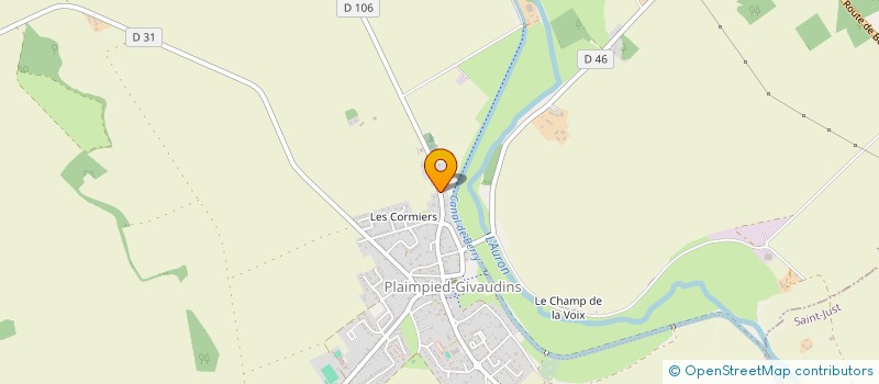 localisation de l'entreprise MONSIEUR CLAUDE GARNIER  PLAIMPIED-GIVAUDINS