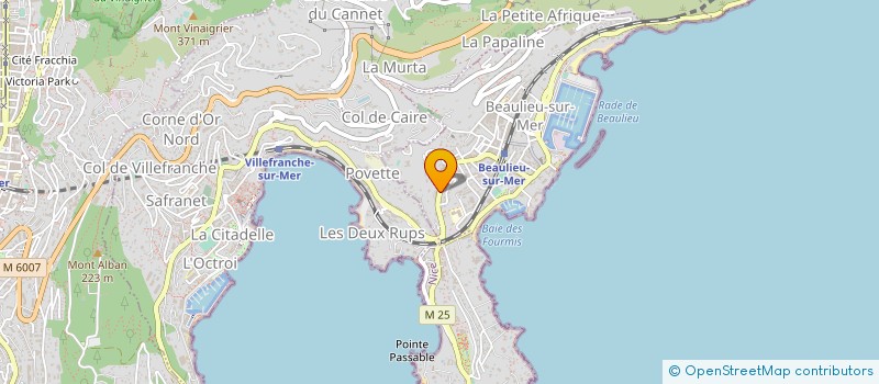 localisation de l'entreprise MONSIEUR CLAUDE GARRIGUES à BEAULIEU-SUR-MER