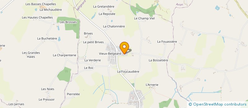 localisation de l'entreprise MONSIEUR CLAUDE GARRY  BELGEARD