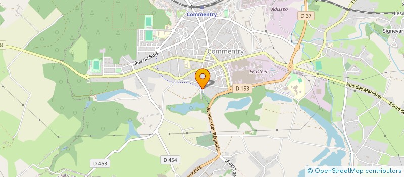 localisation de l'entreprise MONSIEUR CLAUDE GASTIN  COMMENTRY