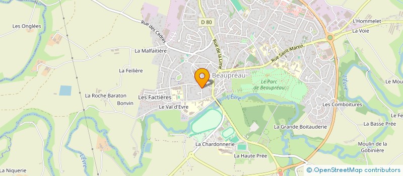 localisation de l'entreprise MONSIEUR CLAUDE GATE  BEAUPREAU-EN-MAUGES