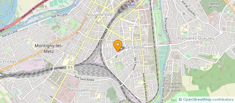 localisation de l'entreprise MONSIEUR CLAUDE GAUB  METZ
