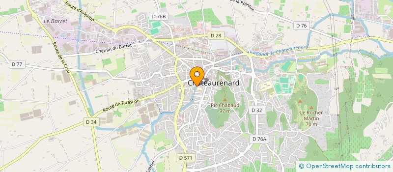 localisation de l'entreprise MONSIEUR CLAUDE GAUSSEN  CHATEAURENARD