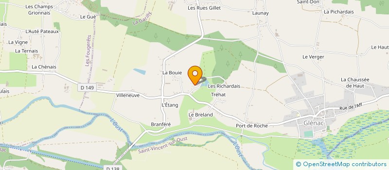 localisation de l'entreprise MONSIEUR CLAUDE GAUTHIER à LA GACILLY