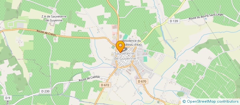 localisation de l'entreprise MONSIEUR CLAUDE GAUTHIER  SAUVETERRE-DE-GUYENNE