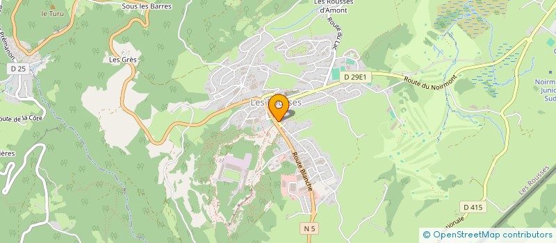 localisation de l'entreprise MONSIEUR CLAUDE GAUTHIER MANUEL  LES ROUSSES